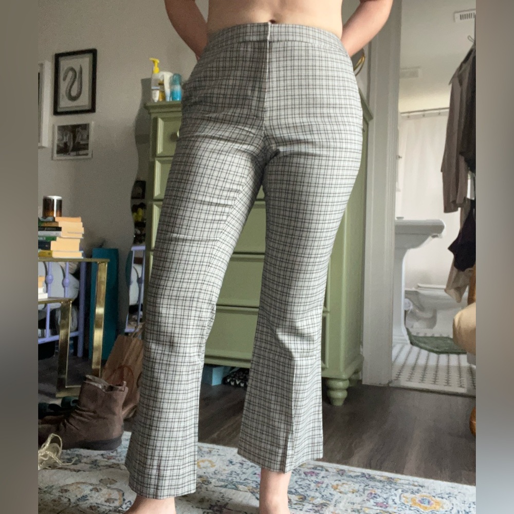Argent Checkered Trousers